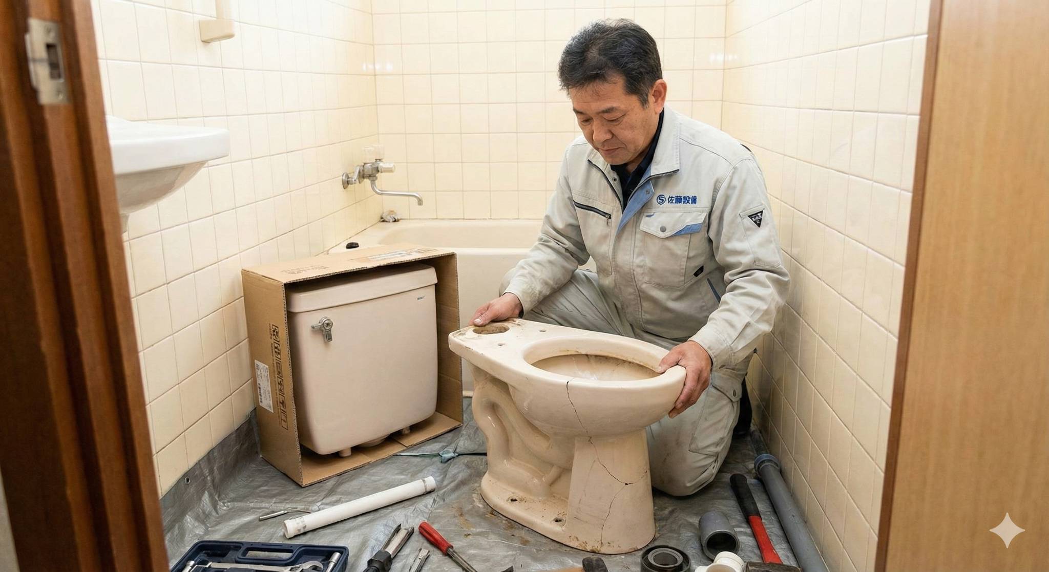 排水トラップ・配管部品の交換